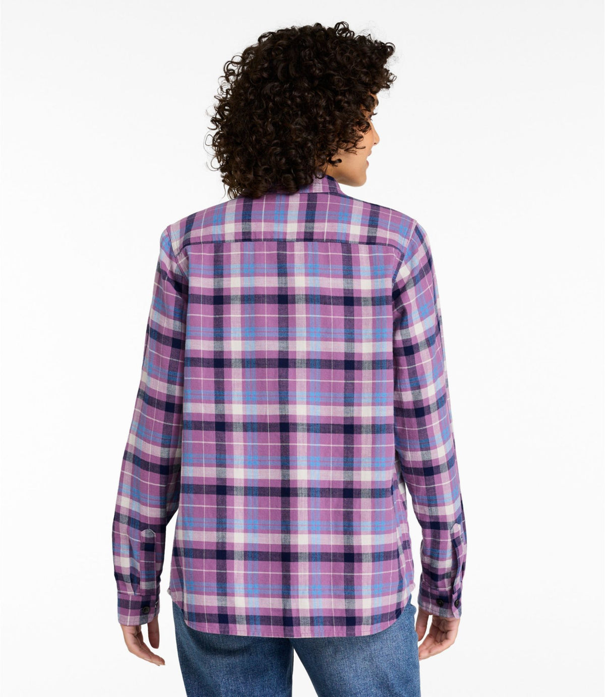 L.L.Bean Women's Sunwashed Twill Shirt Bright Indigo