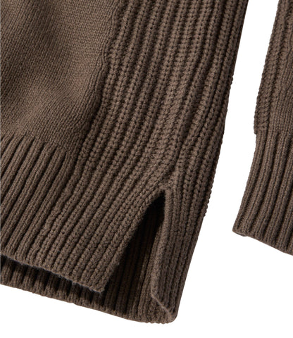 L.L.Bean Women's Mariner Shaker Sweater, V-Neck Cardigan Bordeaux/Fig Marl