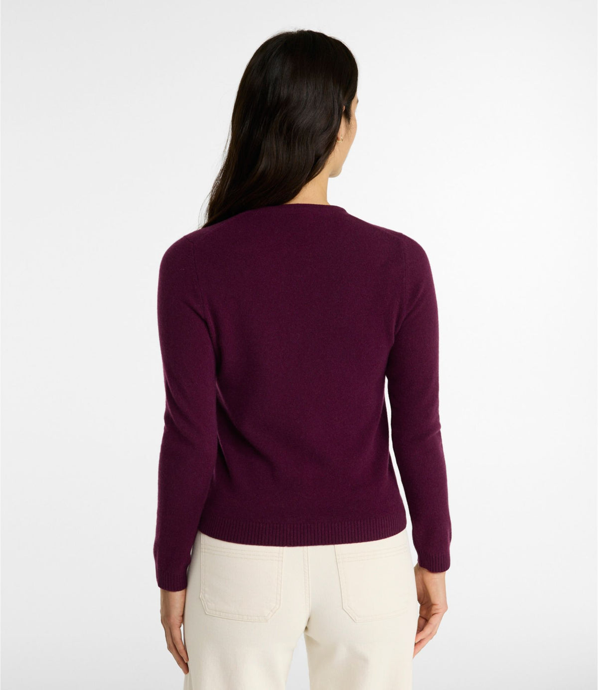 L.L.Bean Women's Classic Cashmere, Crewneck Camel Heather