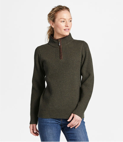 L.L.Bean Women's Waterfowl Sweater Dark Cinder