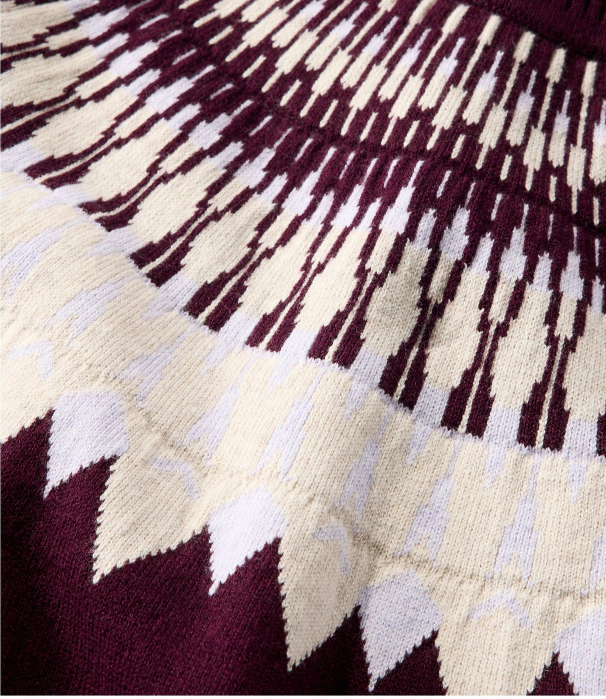 L.L.Bean Women's Cotton/Cashmere Sweater, Turtleneck Fair Isle Fig Fair Isle