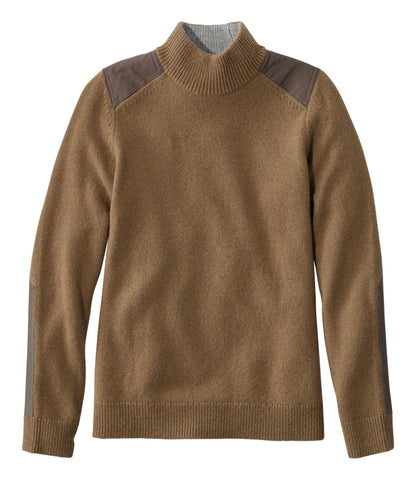 L.L.Bean Women's Maine Guide Lightweight Lambswool Sweater Soft Khaki
