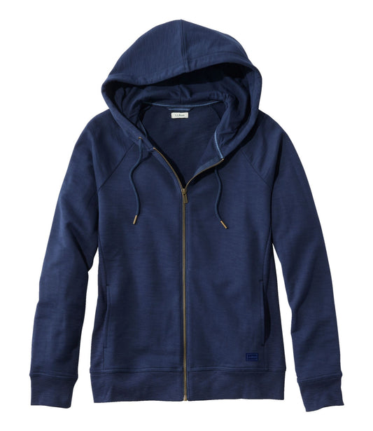 L.L.Bean Women's Peaks Island Full-Zip Hoodie Classic Navy