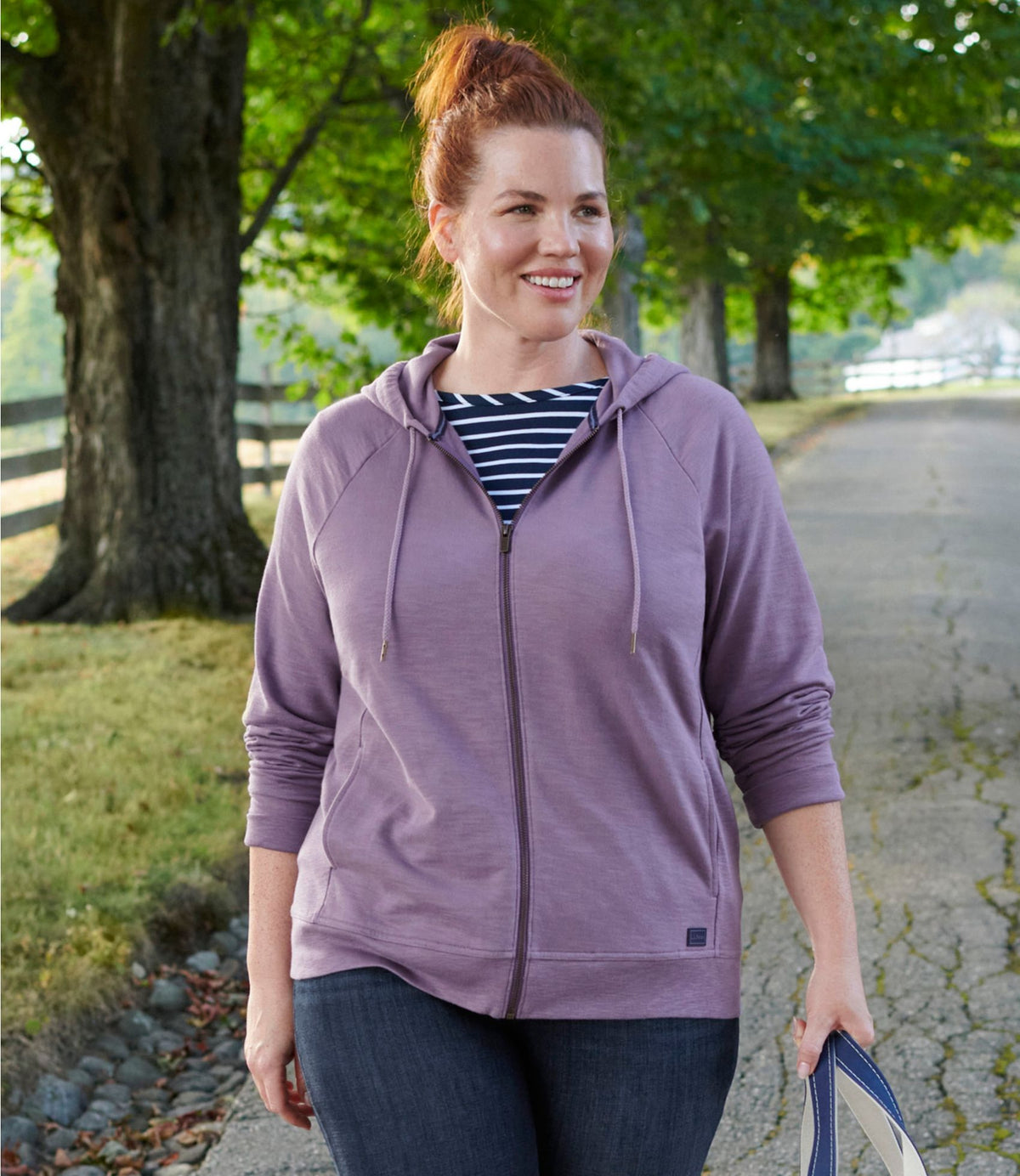 L.L.Bean Women's Peaks Island Full-Zip Hoodie Classic Navy