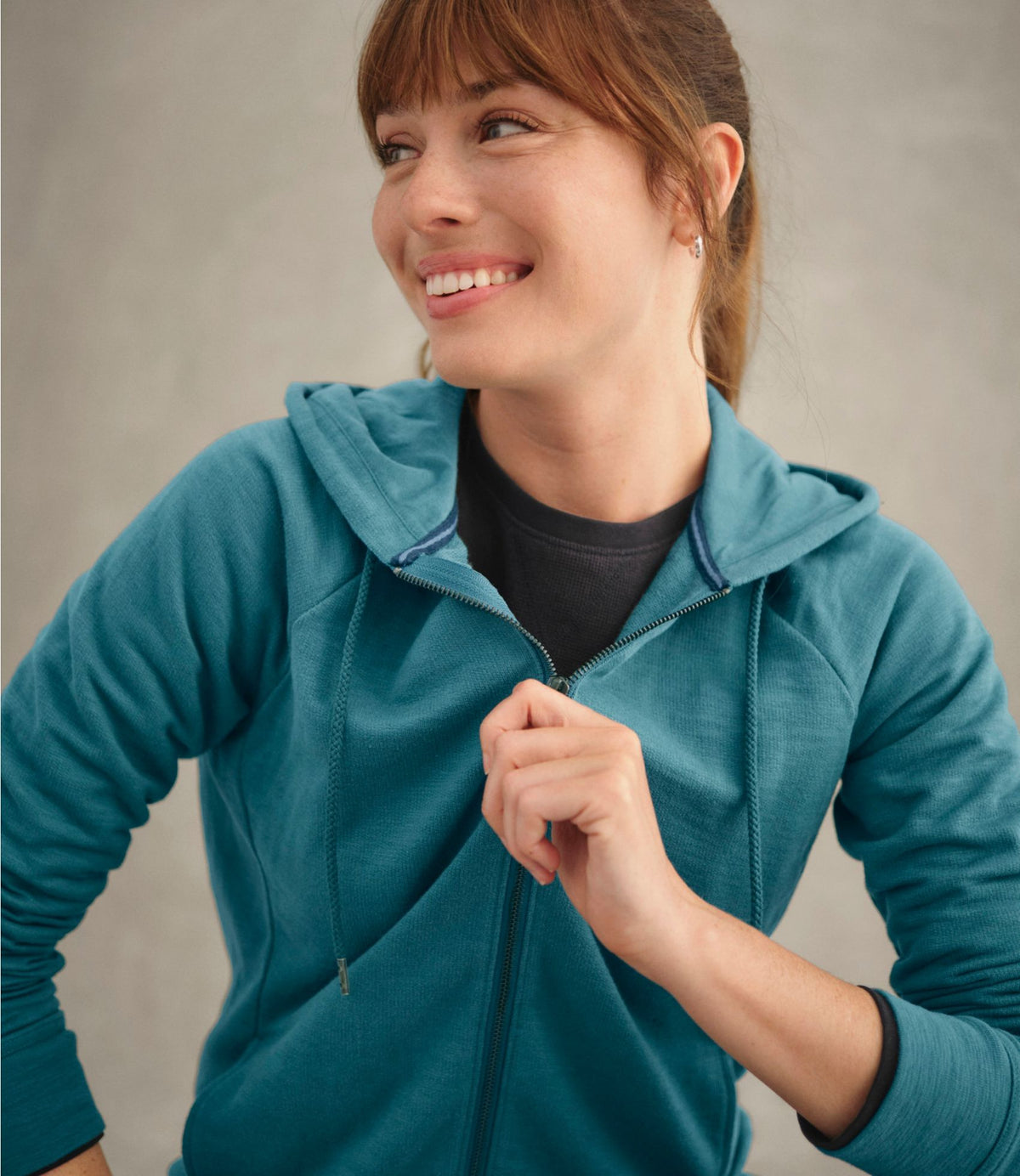 L.L.Bean Women's Peaks Island Full-Zip Hoodie Classic Navy