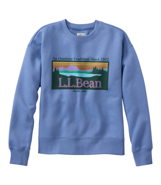 L.L.Bean Women's Essential Sweatshirt, Crewneck Logo