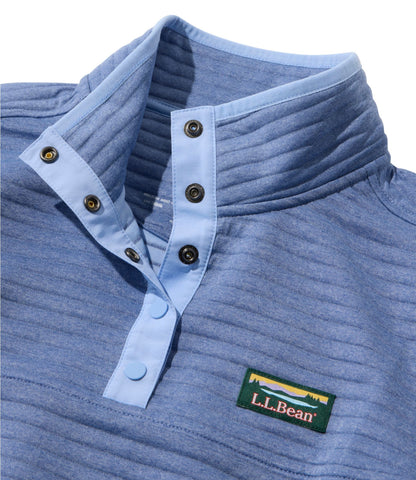 L.L.Bean Women's Airlight Knit Pullover Deep Lake Heather