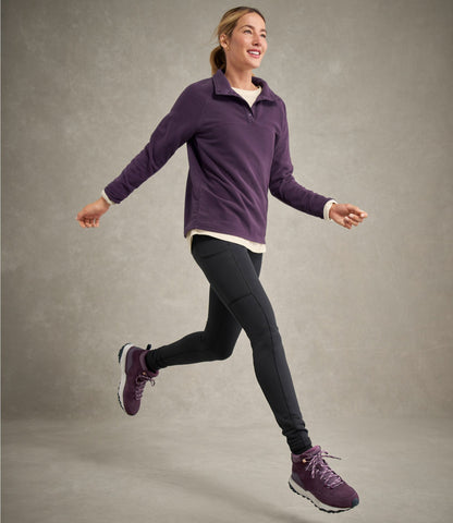 L.L.Bean Women's All Season Access Fleece Pullover Deep Lake