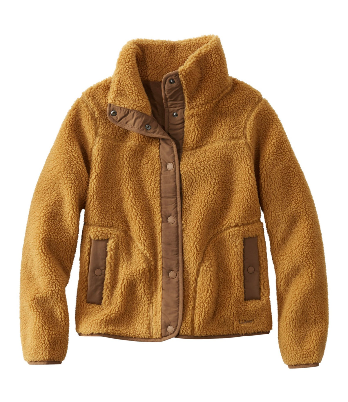 L.L.Bean Women's Bean's Sherpa Fleece Jacket Antique Gold