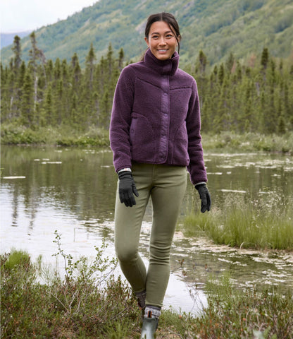 L.L.Bean Women's Bean's Sherpa Fleece Jacket Antique Gold