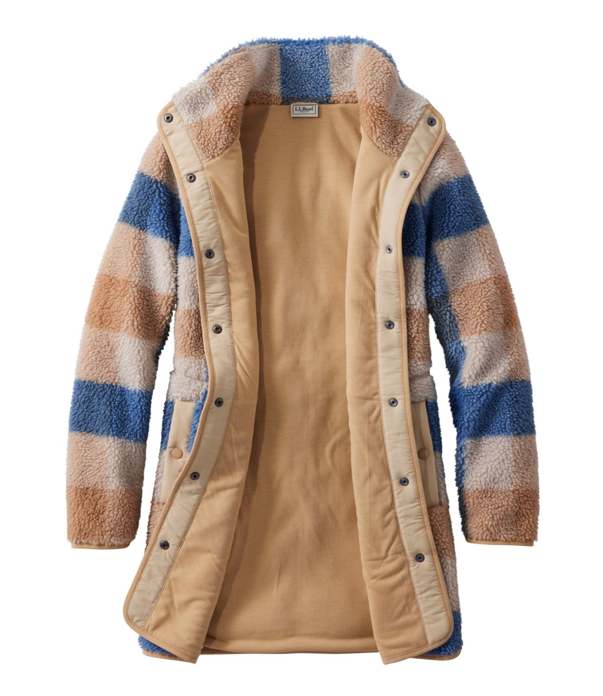 L.L.Bean Women's Bean's Sherpa Fleece Coat, Print