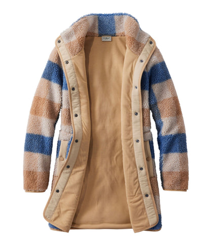 L.L.Bean Women's Bean's Sherpa Fleece Coat, Print