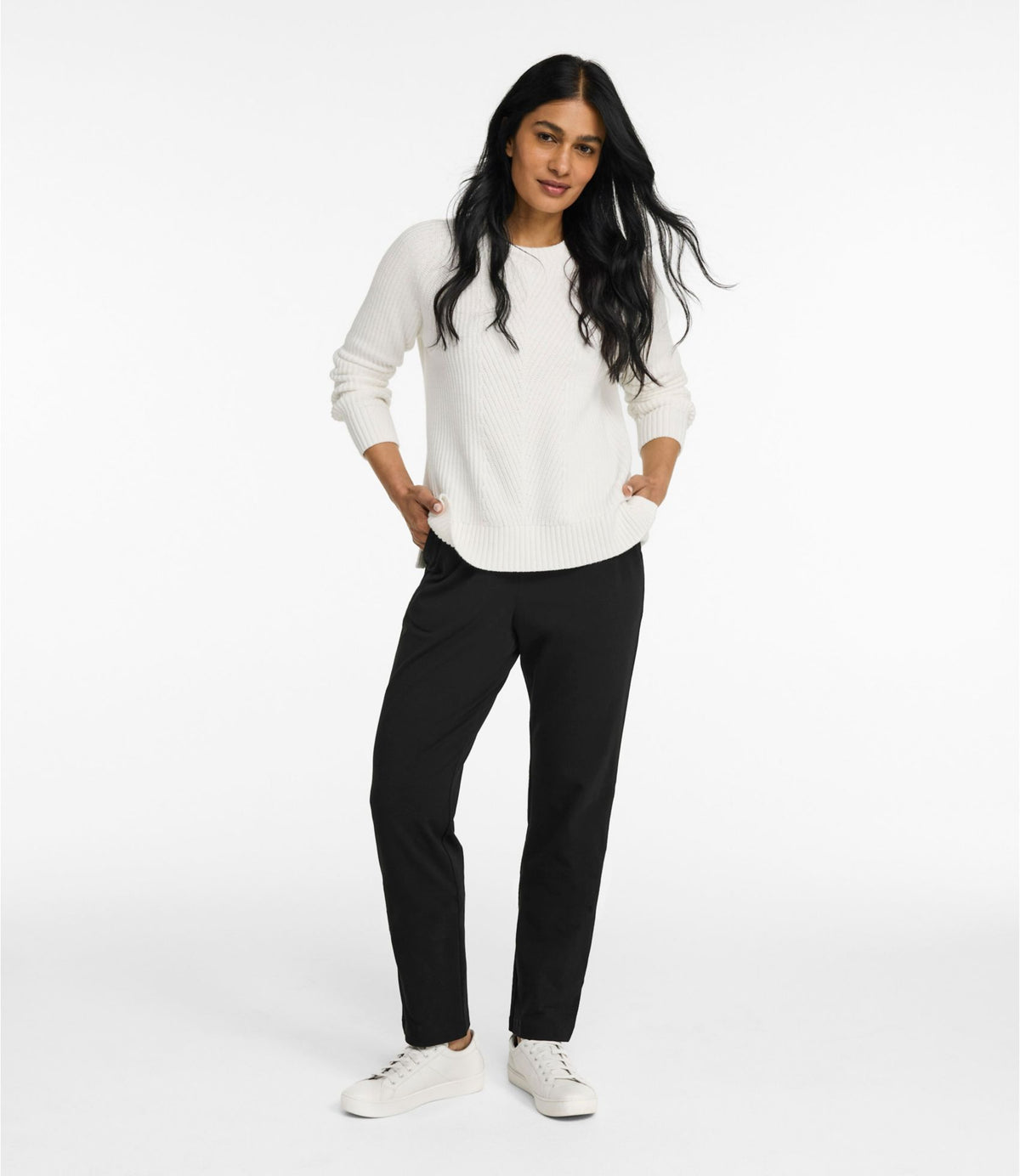 L.L.Bean Women's Perfect Fit Pants, Original Tapered-Leg Classic Navy
