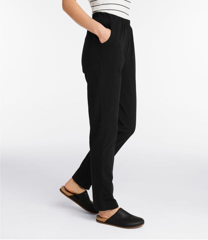L.L.Bean Women's Perfect Fit Pants, Original Tapered-Leg Classic Navy