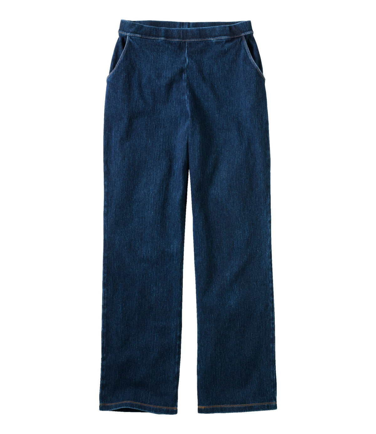L.L.Bean Women's Perfect Fit Pants, Denim Straight-Leg Indigo Denim