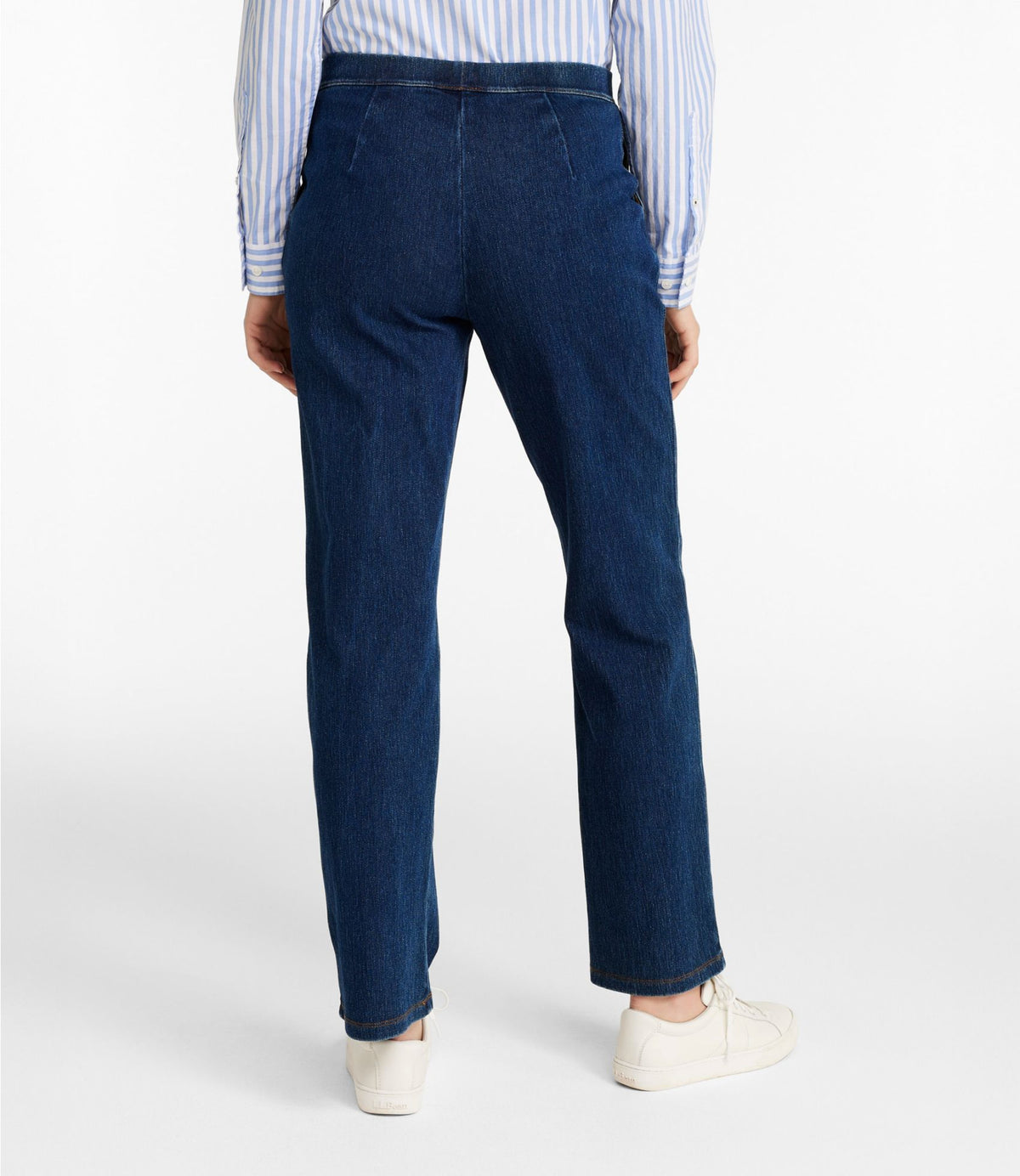 L.L.Bean Women's Perfect Fit Pants, Denim Straight-Leg Indigo Denim