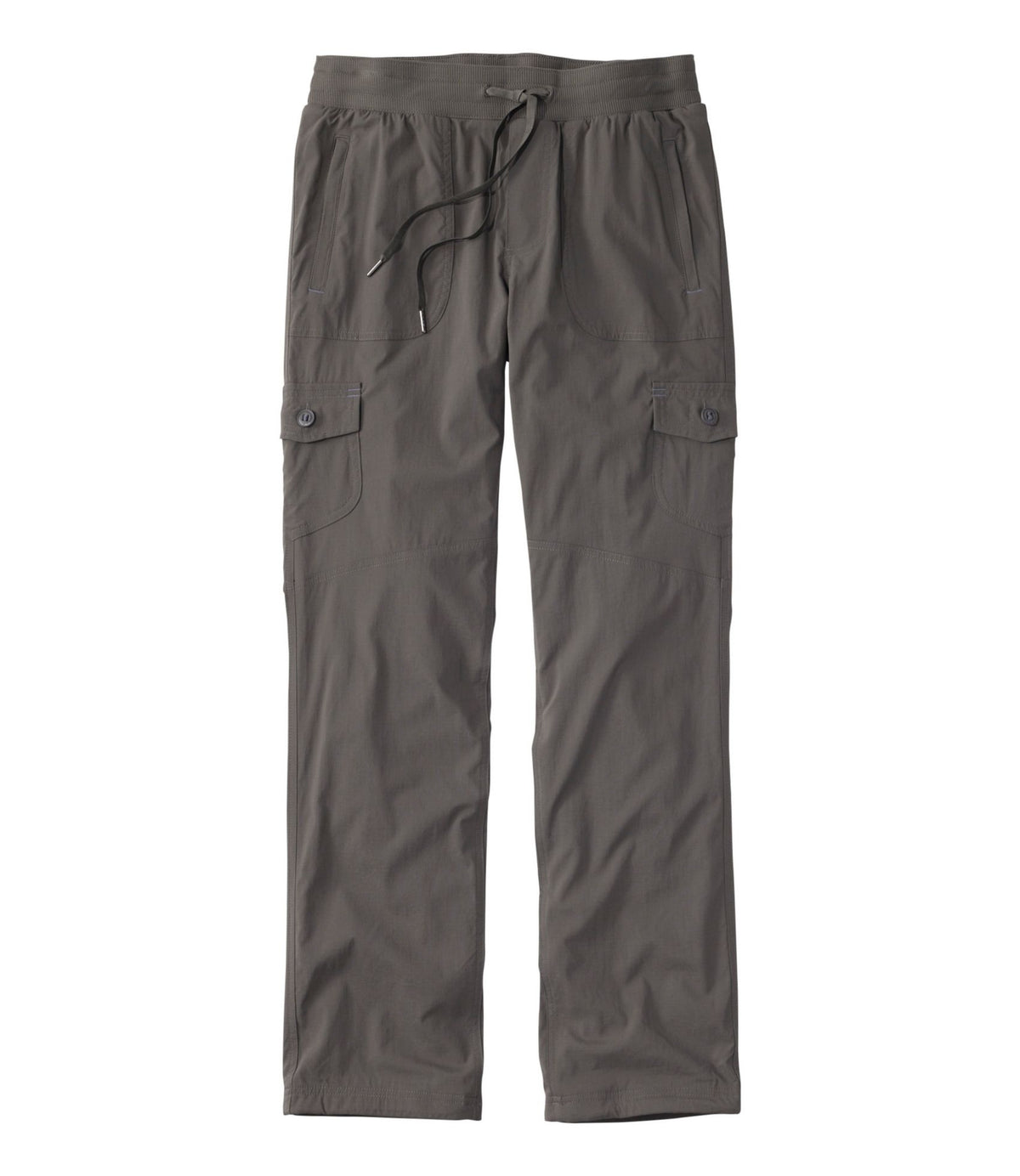 L.L.Bean Women's Vista Camp Pants, Straight-Leg Fleece-Lined Dark Taupe