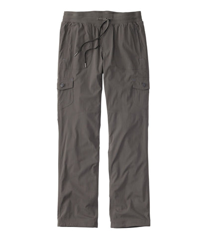 L.L.Bean Women's Vista Camp Pants, Straight-Leg Fleece-Lined Dark Taupe