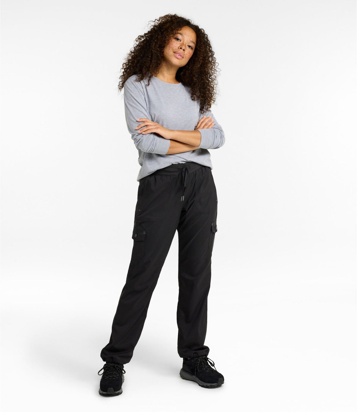 L.L.Bean Women's Vista Camp Pants, Straight-Leg Fleece-Lined Dark Taupe