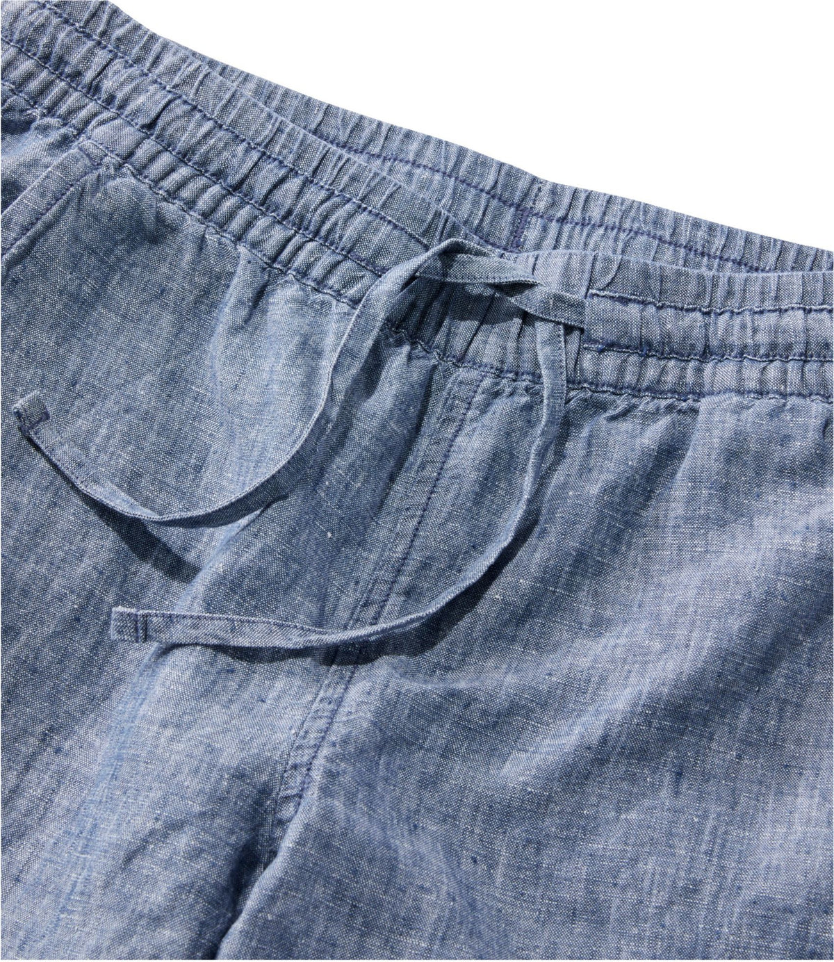 L.L.Bean Women's Premium Linen Pull-On Ankle Pants, Mid-Rise Tapered-Leg Bright Mariner