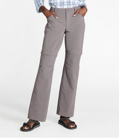 L.L.Bean Women's No Fly Zone Zip-Off Pants, Mid-Rise Briar