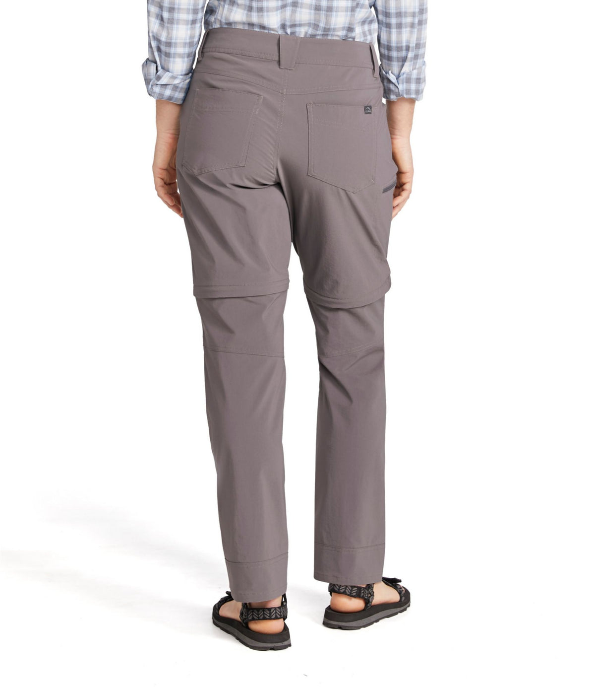 L.L.Bean Women's No Fly Zone Zip-Off Pants, Mid-Rise Briar