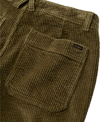 L.L.Bean Women's Signature Utility Corduroy Pants, Mid-Rise Straight-Leg Bronze Brown
