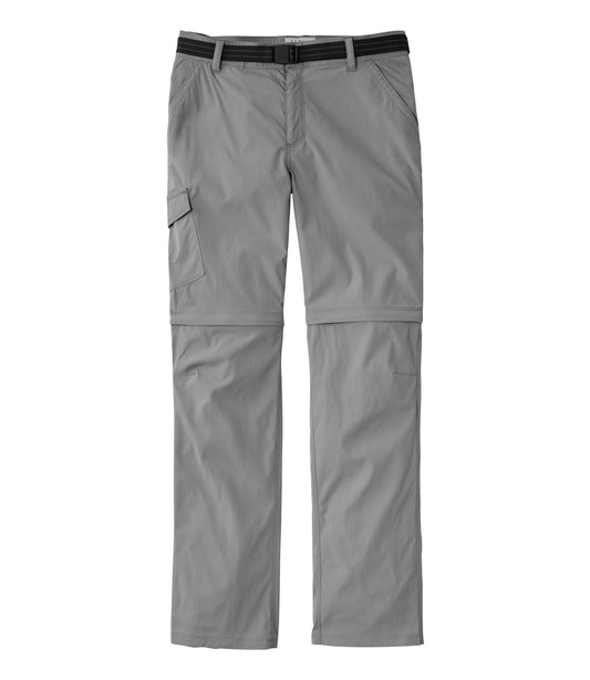 L.L.Bean Women's Tropicwear Zip-Off Pants, Mid-Rise Frost Gray