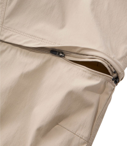 L.L.Bean Women's Tropicwear Zip-Off Pants, Mid-Rise Frost Gray