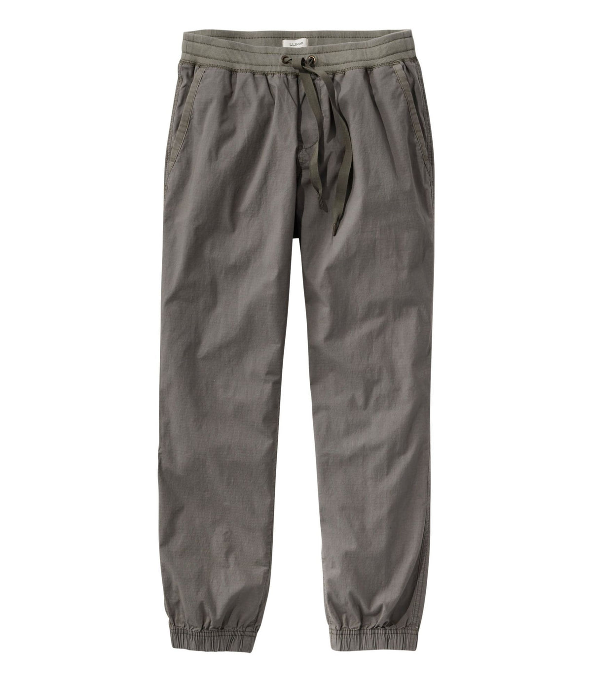 L.L.Bean Women's Stretch Ripstop Pull-On Pants, Slim-Leg Jogger Dark Taupe