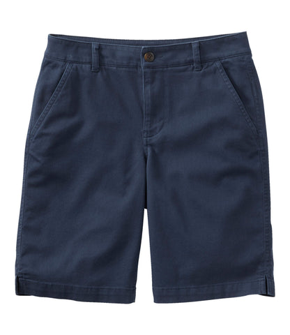 L.L.Bean Women's Comfort Stretch Shorts, Chino Bermudas 9" Classic Navy