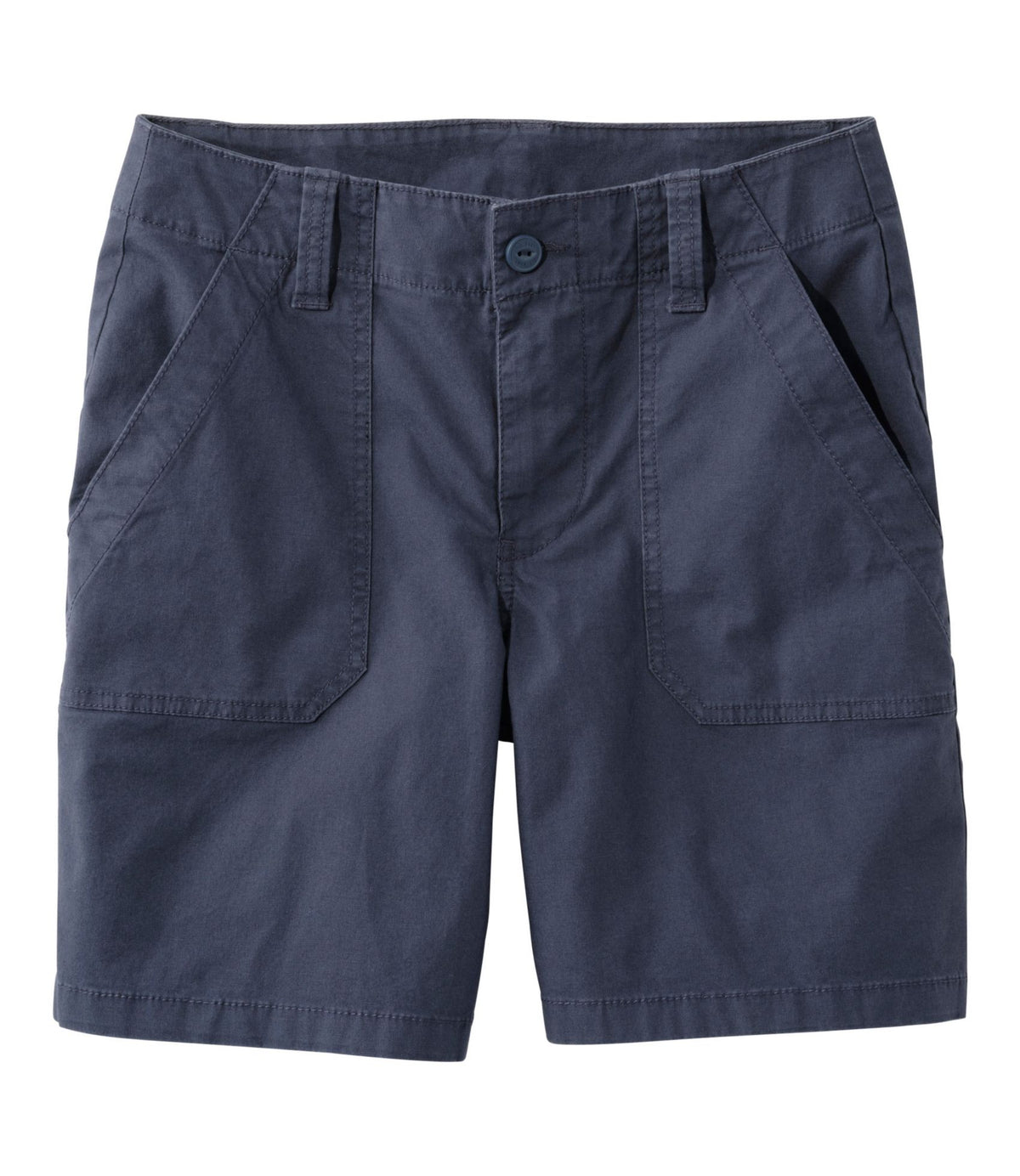 L.L.Bean Women's 207 Vintage Cotton Canvas Shorts Carbon Navy