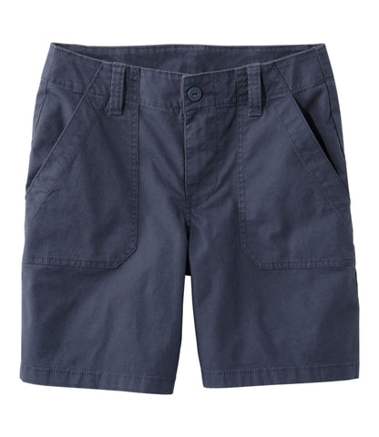 L.L.Bean Women's 207 Vintage Cotton Canvas Shorts Carbon Navy