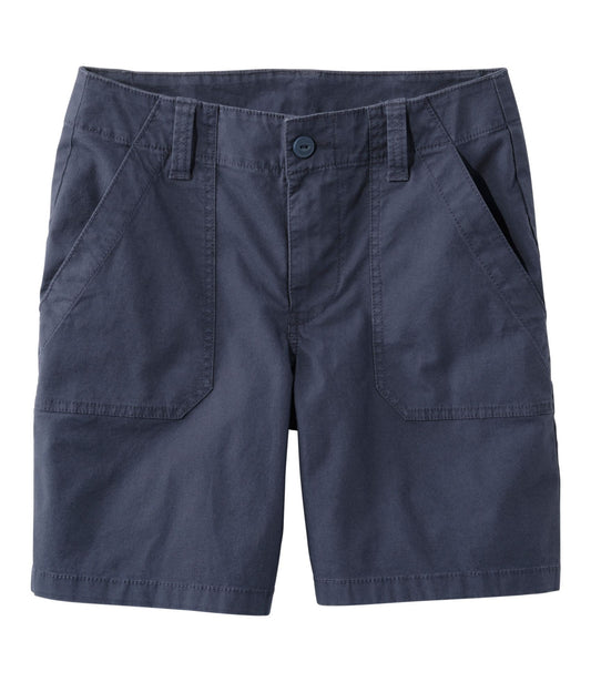 L.L.Bean Women's 207 Vintage Cotton Canvas Shorts Carbon Navy