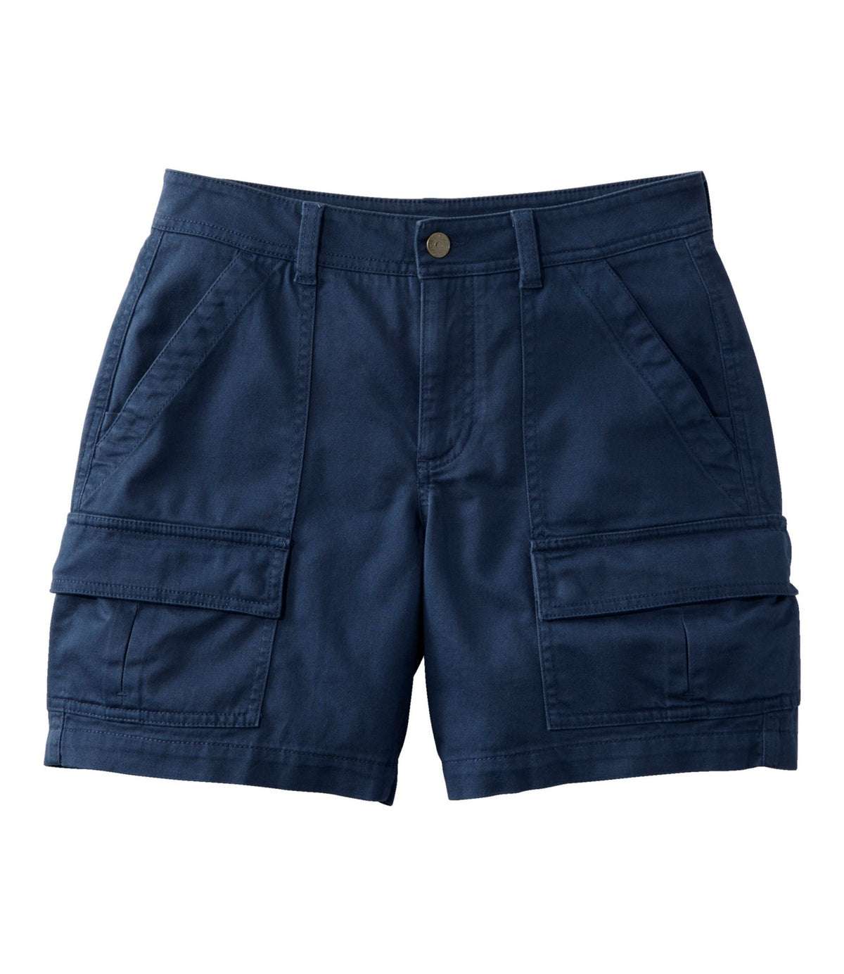 L.L.Bean Women's Comfort Stretch Shorts, Cargo 7" Classic Navy