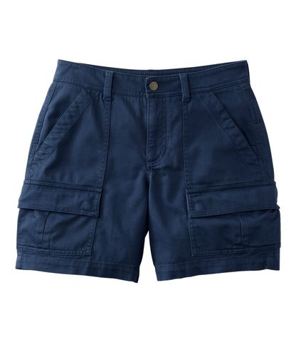 L.L.Bean Women's Comfort Stretch Shorts, Cargo 7" Classic Navy