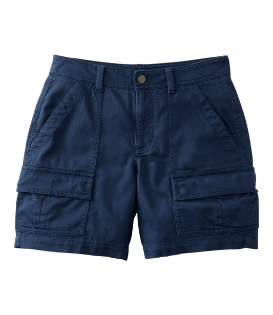 L.L.Bean Women's Comfort Stretch Shorts, Cargo 7" Classic Navy