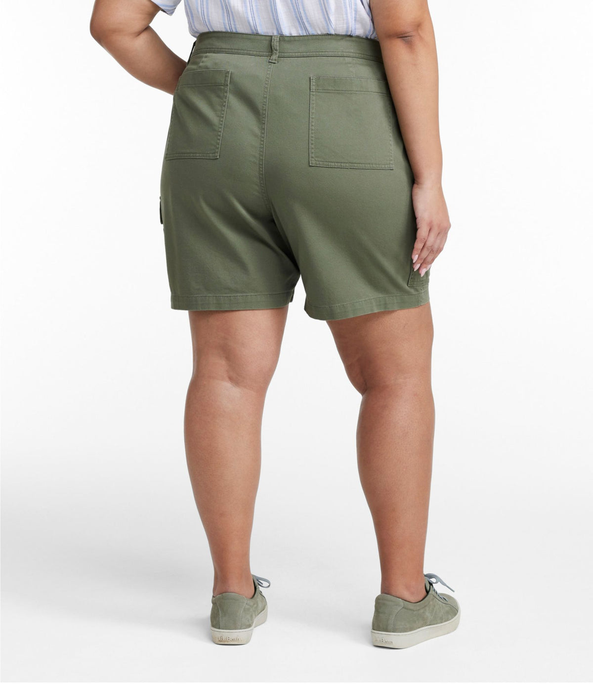 L.L.Bean Women's Comfort Stretch Shorts, Cargo 7" Classic Navy