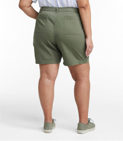 L.L.Bean Women's Comfort Stretch Shorts, Cargo 7" Classic Navy