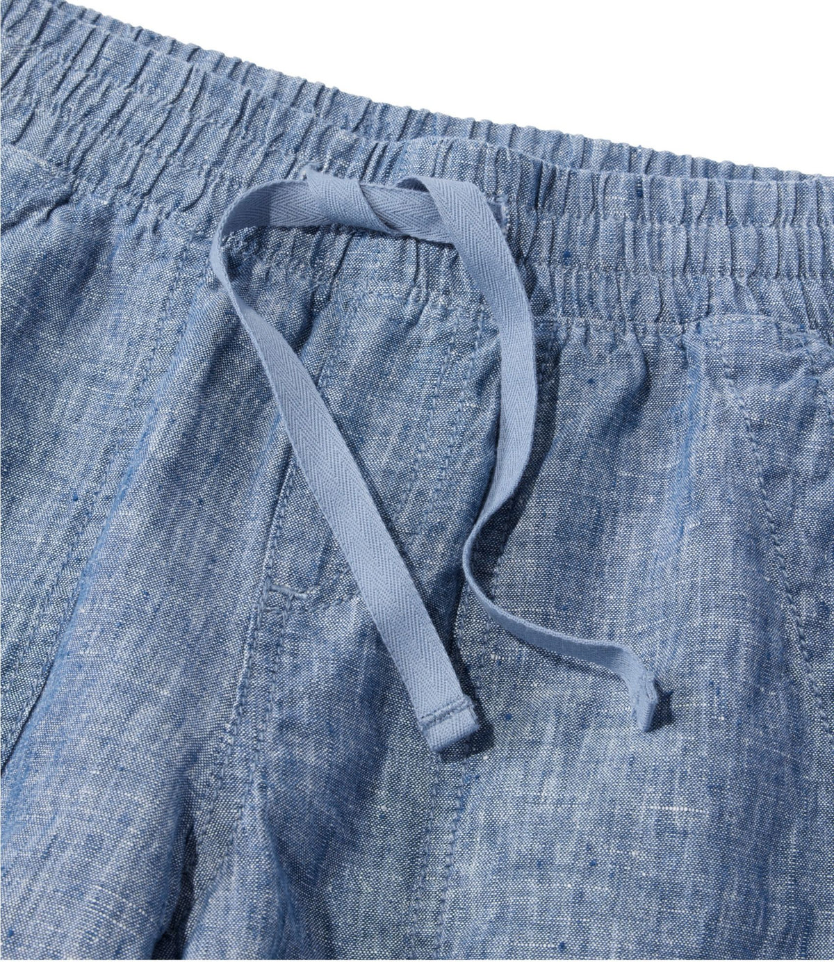 L.L.Bean Women's Premium Washable Linen Shorts, Mid-Rise 6" Bright Mariner