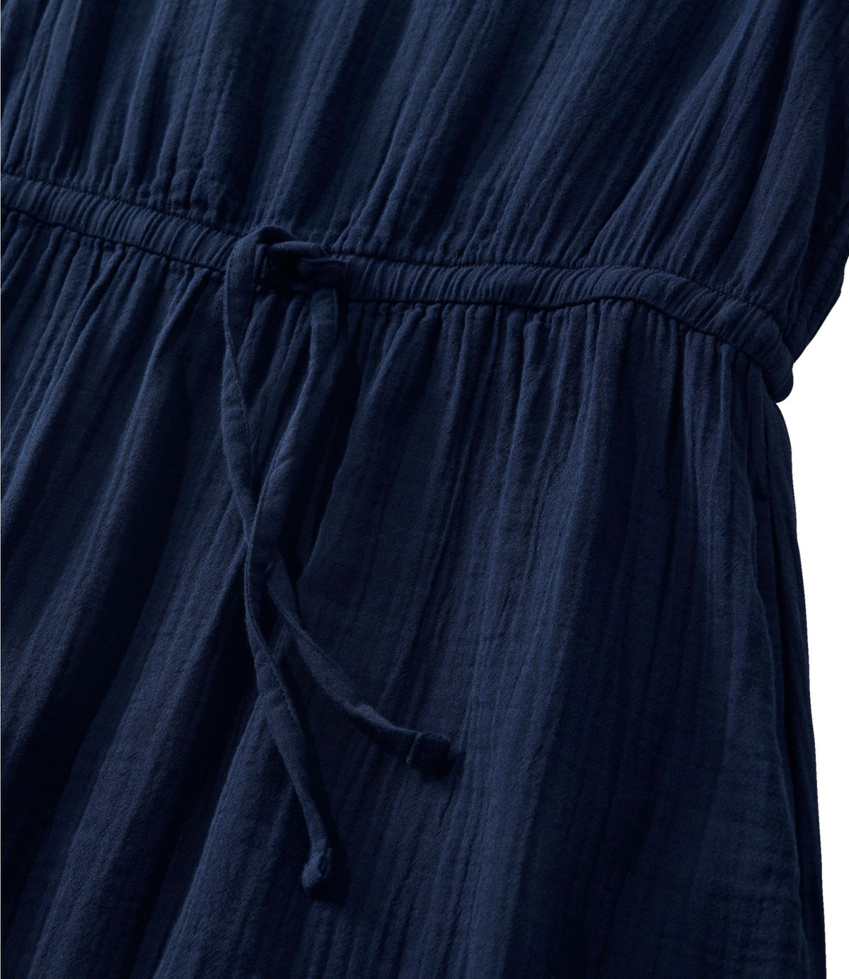 L.L.Bean Women's Cloud Gauze Midi Dress Deep Lake