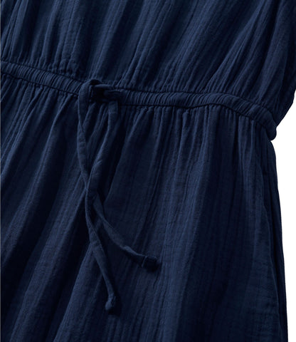 L.L.Bean Women's Cloud Gauze Midi Dress Deep Lake