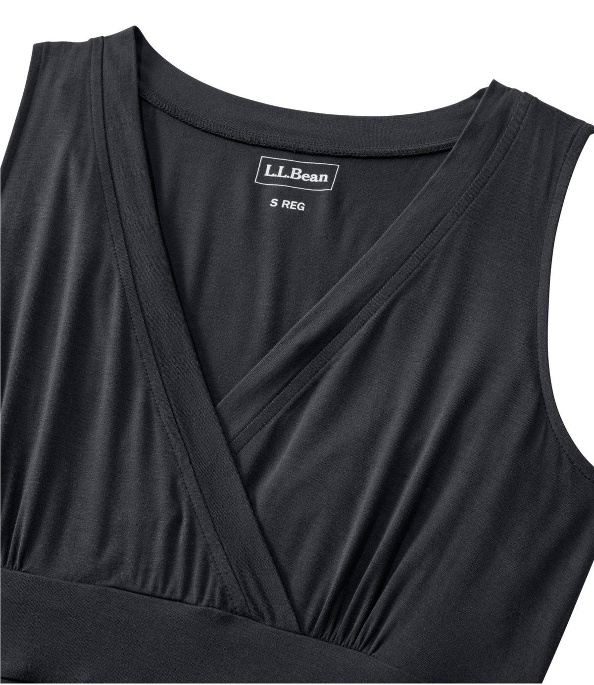 L.L.Bean Women's Summer Knit Maxi Dress Black