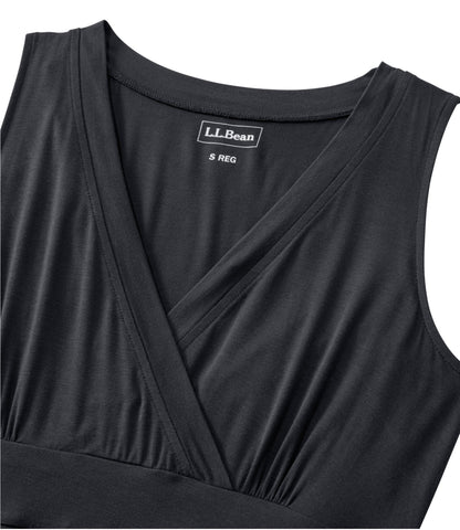 L.L.Bean Women's Summer Knit Maxi Dress Black
