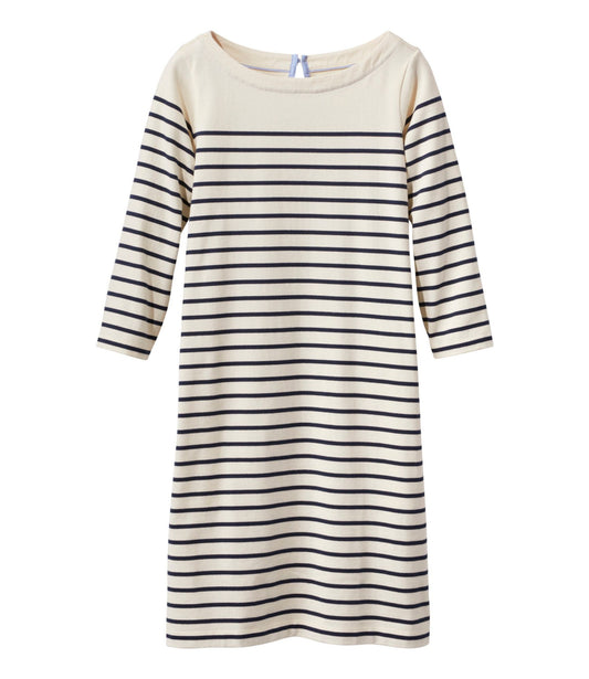 L.L.Bean Women's Heritage Mariner Dress, Stripe Sailcloth/Classic Navy