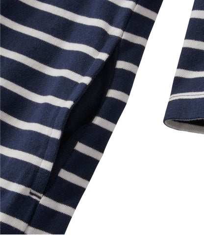 L.L.Bean Women's Heritage Mariner Dress, Stripe Sailcloth/Classic Navy