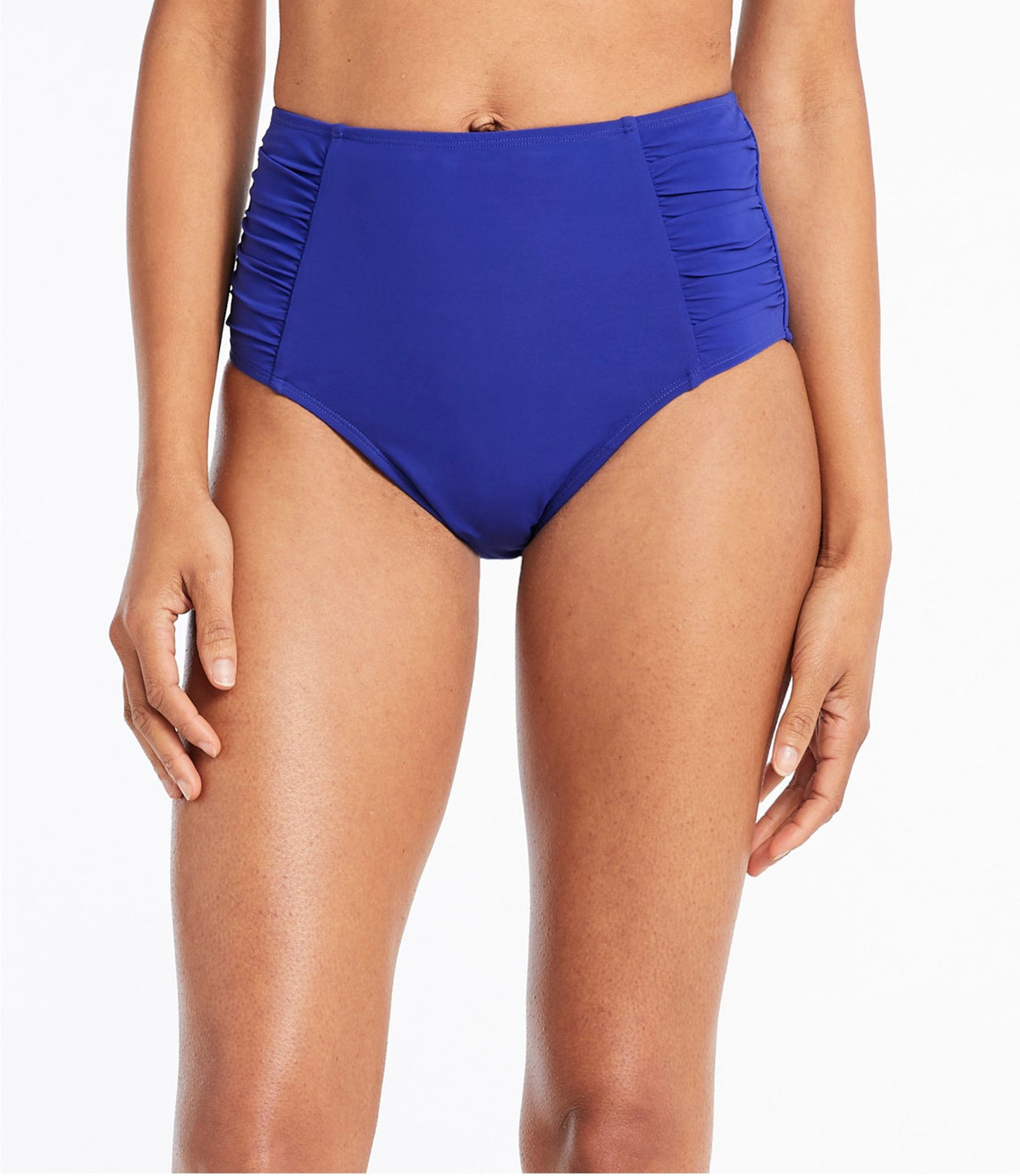 L.L.Bean Women's Shaping Swimwear, High-Waist Brief Cobalt