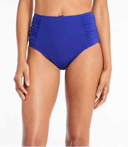 L.L.Bean Women's Shaping Swimwear, High-Waist Brief Cobalt