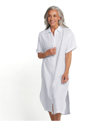 L.L.Bean Women's Cloud Gauze Midi Dress