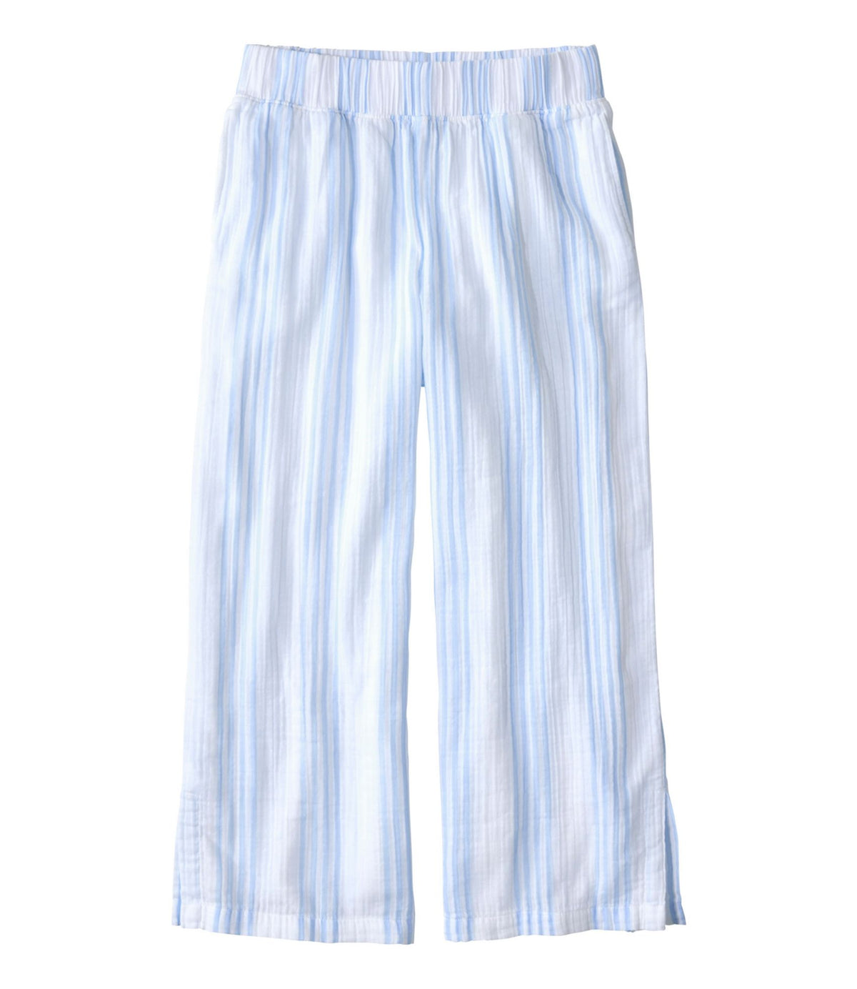 L.L.Bean Women's Cloud Gauze Wide-Leg Pants, Stripe